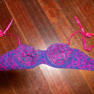 Ribbon Writing Unlined Lace Savage X Fenty Balconette Bra